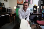 Composer Chris Thomas in his Central Oregon Community College studio in Bend, Ore., on April 8, 2019.