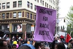 What started as a peaceful May Day march through downtown Portland turned into a riot, May 1, 2017