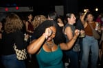NPR’s Ayesha Rascoe dances at the Earlybirds Club, in the early evening of Sept. 5, 2025 inside Union Stage in Washington, D.C. Founded by high school friends Baginski and Susie Lee, the party gives the opportunity to gather and dance in a safe space.