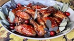 Sticky cranberry-glazed wings are just one way to bring Oregon to the Thanksgiving table