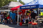 Over a dozen different vendors were in attendance. Some booths provided education on water and boating safety. Others offered marketing help and fishing  supplies, such as coolers and scales. Many were geared toward health and access to healthy food.
