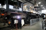 Maintenance work at Oregon Rail Heritage Center, Feb. 28, 2024