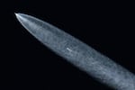 A SpaceX Falcon 9 rocket with a payload of 20 Starlink satellites is seen in the evening sky above Lawndale, Calif., after being launched from Vandenberg Space Force Base on June 18, 2024.