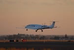 The all-electric Eviation Alice commuter plane took off on its maiden flight at sunrise Sept. 27, 2022, from Grant County International Airport in Moses Lake, Wash.