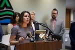 Multnomah County Chair Deborah Kafoury announces a lawsuit against the federal government over Teen Pregnancy Prevention program grant criteria.