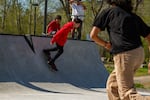 Izacc Macy, a sophomore at Redmond Proficiency Academy and Warm Springs Tribal citizen, and his crew frequent the park at least three times a week.