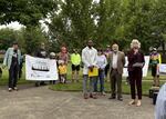 Community members, advocates and local officials met in Eugene on May 20, 2026 to discuss street safety in the aftermath of multiple traffic deaths.