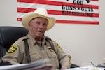 Klickitat County, Wash., Sheriff Bob Songer, shown here in 2023, has become one of the most prominent constitutional sheriffs in the country, and his growing volunteer posse has some people concerned about the potential for violent confrontation or liability to the county.