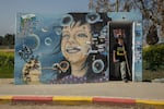 Noga Persi visits a shelter near Kibbutz Be'eri, which was attacked on Oct. 7, as families of the hostages and supporters begin their four-day march to Jerusalem on Feb. 28.