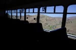 Cascades East Transit's Route 21 travels 50 miles through remote parts of the Warm Springs Reservation, Ore., on May 5, 2026.