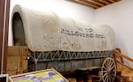 The old covered wagon at the former Washington County museum traveled the Oregon Trail for Oregon's centennial celebration in 1959.