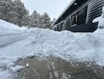 Southern Oregon saw heavy snow overnight Tuesday to Wednesday. Around a foot of it fell at this house outside Klamath Falls at Running Y Ranch.