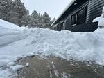 Southern Oregon saw heavy snow overnight Tuesday to Wednesday. Around a foot of it fell at this house outside Klamath Falls at Running Y Ranch.