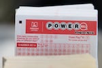FILE - Powerball lottery tickets are sold at a convenience store, Dec. 22, 2025, in Portland, Ore.