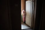 Sofiia Kuzmina and her family live on the 10th floor. When the power is out, they have to climb the stairs.