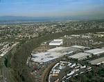 An undated provided photo of Daimler North America's Portland, Ore., truck manufacturing plant.