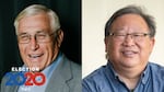 Retired educator Gerald “Boomer” Wright, a Republican, left, is running against  Democrat Cal Mukumoto, a timber consultant who has chaired the state’s Parks and Recreation Commission, are running for Oregon House District 9.