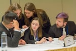 Students from Tufts University participate in the 2018 Intercollegiate Ethics Bowl held at Santa Clara University. Portland hosts the event this week from March 2-5.