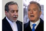 This combo shows Iranian Foreign Minister Abbas Araghchi, left, pictured in Tehran, Iran, Tuesday, Feb. 25, 2025 and Steve Witkoff, right, White House special envoy, pictured in Washington, Wednesday, March 19, 2025.