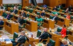 Members of ​Oregon House​ of Representatives, Feb. 5, 2024, on the opening of the legislative short session at the Oregon state Capitol in Salem, Ore. 