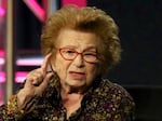 Dr. Ruth Westheimer participates in an "Ask Dr. Ruth" panel at the Television Critics Association Winter Press Tour on Feb. 11, 2019, in Pasadena, Calif. Westheimer died Friday at age 96.