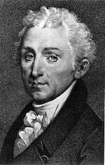 A painting of James Monroe, the fifth president of the United States, who served from 1817 to 1825.