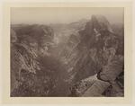 Looking down on half dome