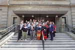 At the Pioneer Courthouse in Portland, Oregon on Monday, June 3, 2024, the Ninth Circuit Court of Appeals heard arguments in the case L.B. v. United States. Indigenous supporters rallied in support of the woman who filed the case.