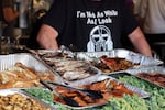 During the First Foods Feast on June 29, 2024 as part of the 35th Annual Restoration Celebration, Coquille citizens and community members were invited to try dozens of dishes with foods such as sea beans, octopus, smelt, fish eggs, salmon and more.