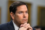 Secretary of State Marco Rubio testifies on Capitol Hill on Wednesday.