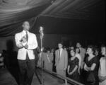 Ray Nance performs with Duke Ellington's band in Portland, Ore., circa 1954. Nance was not only a singer but also a violinist and trumpeter.