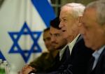 Former Israeli Defense Minister Benny Gantz, second right, meets with U.S. Secretary of State Antony Blinken in Tel Aviv, Israel, on Feb. 8.