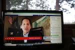 Former Oregon state rep and current congressional candidate for Oregon's 2nd Congressional District Knute Buehler speaks at a virtual form hosted by the Central Oregon City Club, on Wednesday, April 22, 2020.