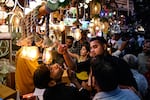 A huge crowd was seen at Bhagirath Palace on Oct. 27, in New Delhi, India, shopping for lights and lamps ahead of the Diwali Festival. The holiday is celebrated with many traditions and symbols.