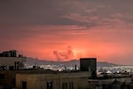 Plumes of smoke rise following reported explosions in Tehran on Monday, after U.S. and Israeli strikes on Iran on Feb. 28 killed Iran's Supreme Leader Ayatollah Ali Khamenei and other top military leaders.