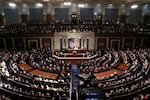 President Trump during his last State of the Union address on Feb. 4, 2020. Trump will return to Capitol Hill on Tuesday to deliver an address to a joint session of Congress.