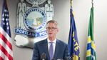 Portland Mayor Ted Wheeler speaks at the introduction of his pick to become Portland's next police chief, Danielle Outlaw.