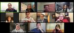 Eleven people in individual screens meet together on Zoom.