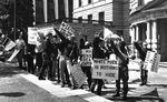 White supremacist rally at Portland City Hall in Portland, Oregon, 1991.