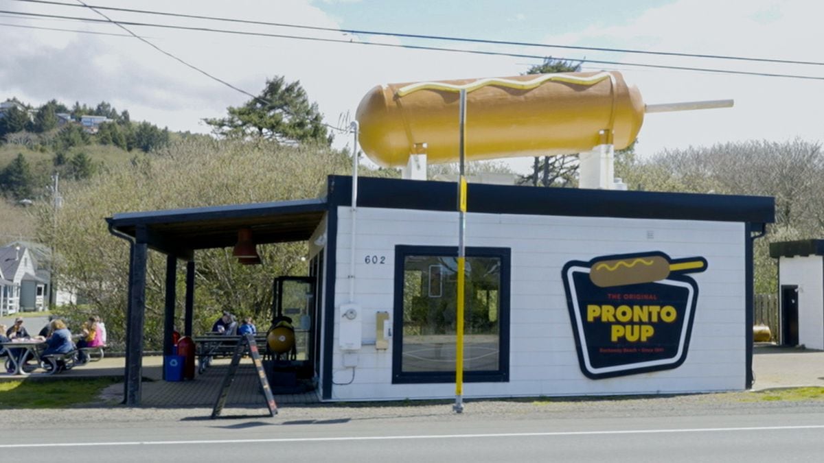 A classic American concession was first fried in Oregon: the corn dog