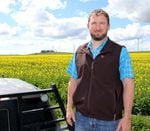 Fourth Generation farmer Jake Madison is standing in his farm located in Echo, Oregon on April 15, 2022. In order to reduce nitrates in the region, Madison is using science and techonolgy to better understand what's in his soil and how to best manage it for his crops.