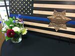 On Monday in Vancouver, Clark County Sheriff Chuck Atkins honored Detective Jerry Brown, who was killed in the line of duty on Friday night.