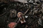 March 25: A doll lies among the rubble of a destroyed kindergarten in Kharkiv during the Russian military invasion of Ukraine.