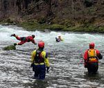 Oregon State Marine Board practices water rescue training.