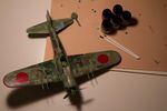 A small-scale replica of the Japanese warplane that inspired the ZERO PROJECT.